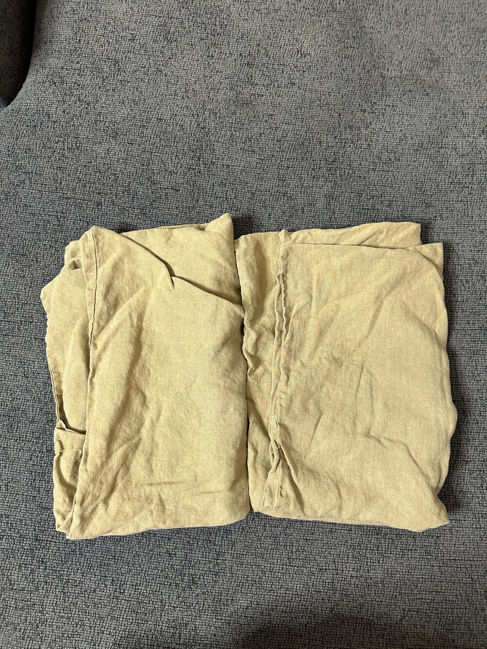 Cultiver 100% Linen Pillowcases Set of 2 Army Green Standard
